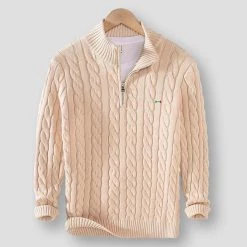 Shop4046010 Store North Royal Quarter Zip Knitted Pullover Men's Apparels