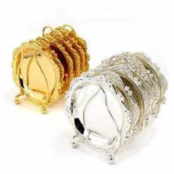 U Fortune House Store Vintage Coaster Set (6 Pcs) Home