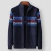Fashion Flash Men's Apparels Sky Madrid Knitted Zipper Cardigan