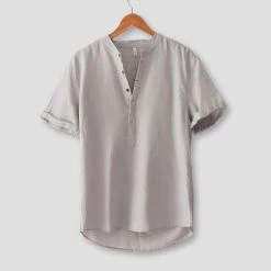 Suehaiwe Official Store Saint Morris Chatelet Linen Shirt