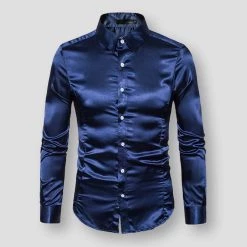 CW CW Store Men's Apparels Saint Morris Bonn Satin Shirt 10 CW CW Store Men's Apparels Saint Morris Bonn Satin Shirt