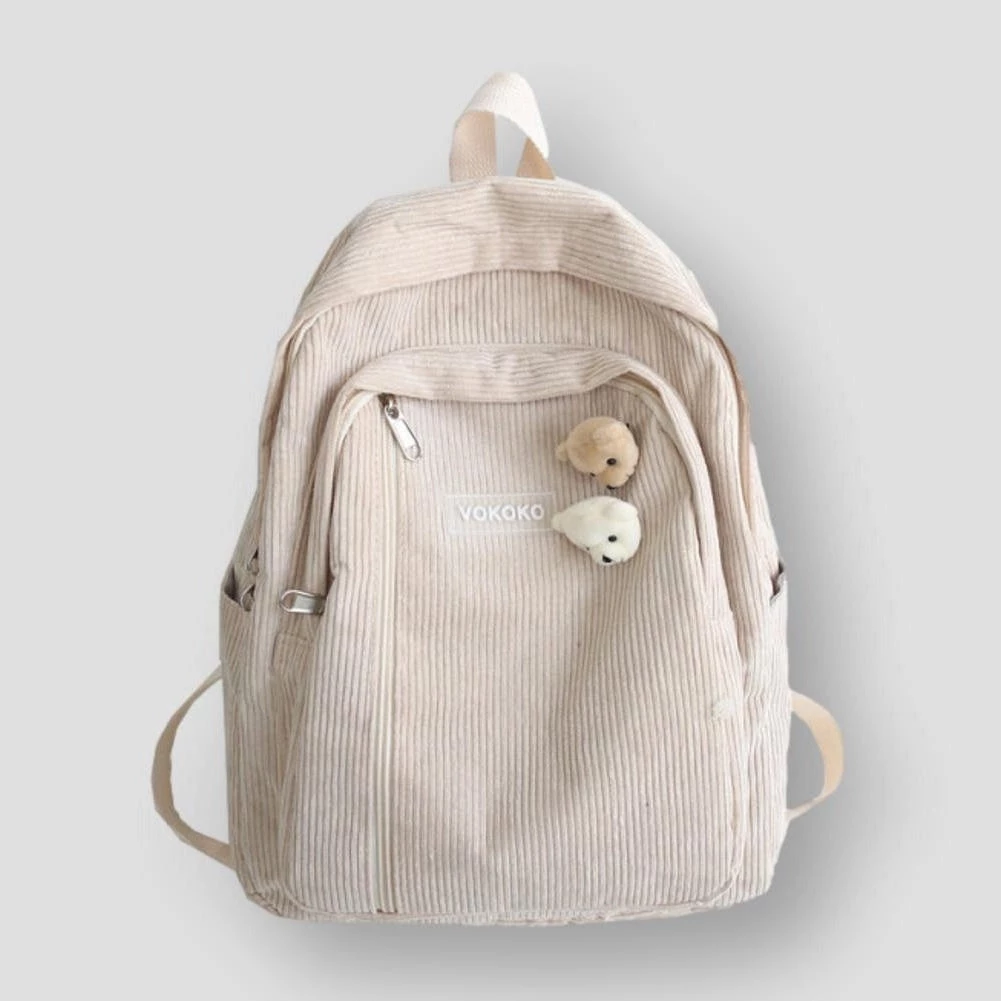 Aophlola Backpack Factory Store North Royal Corduroy Bear Backpack Women's Apparels 4 Aophlola Backpack Factory Store North Royal Corduroy Bear Backpack Women's Apparels