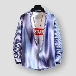 Shop5572109 Store Men's Apparels North Royal Garenne Striped Shirt