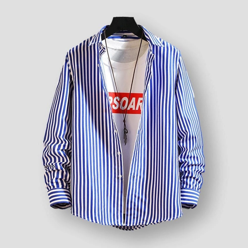 Shop5572109 Store Men's Apparels North Royal Garenne Striped Shirt 3 Shop5572109 Store Men's Apparels North Royal Garenne Striped Shirt