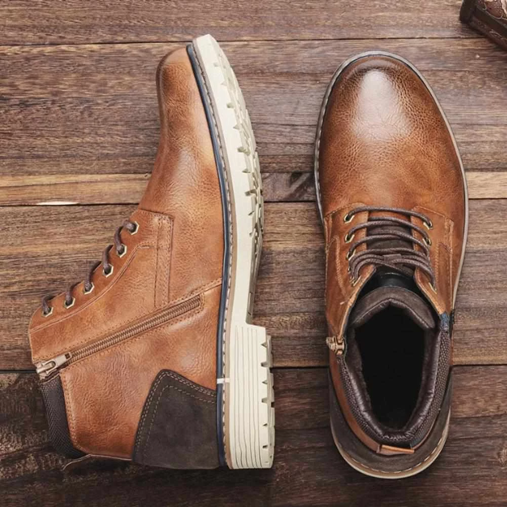 Hecrafted Footwear Store Men's Apparels Sky Madrid Leather Ankle Boot 4 Hecrafted Footwear Store Men's Apparels Sky Madrid Leather Ankle Boot