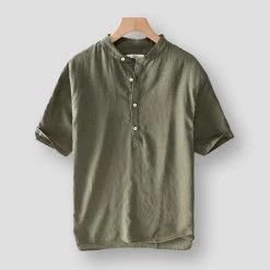 Cotton Linen Store Men's Apparels Sky Madrid Portage Linen Shirt