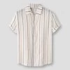 Bag's Generation Store North Royal Striped Cotton Shirt Men's Apparels
