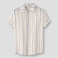 Bag's Generation Store North Royal Striped Cotton Shirt Men's Apparels