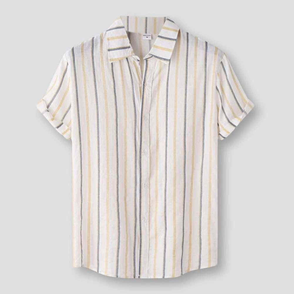Bag's Generation Store North Royal Striped Cotton Shirt Men's Apparels 3 Bag's Generation Store North Royal Striped Cotton Shirt Men's Apparels