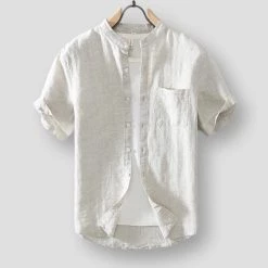 BOU Store Sky Madrid Slidell Linen Shirt