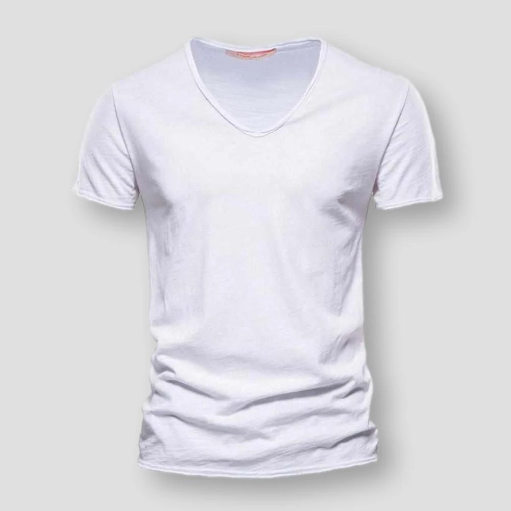 NEGIZBER Trend Store North Royal Casual V-Neck T-Shirt Men's Apparels 10 NEGIZBER Trend Store North Royal Casual V-Neck T-Shirt Men's Apparels