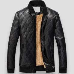 Covrlge Men Store Men's Apparels North Royal Jersey Leather Jacket 5 Covrlge Men Store Men's Apparels North Royal Jersey Leather Jacket