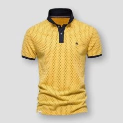 AIOPESON Official Store North Royal Polka Dot Polo Shirt