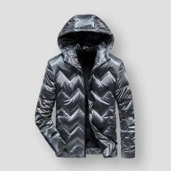 KK GEEZER SmartCasual Store Men's Apparels Sky Madrid Hooded Down Jacket