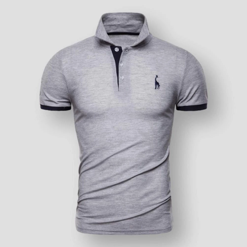 AIOPESON Official Store Sky Madrid Giraffe Polo Shirt Men's Apparels