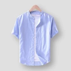 Moringcute Store Sky Madrid Fribourg Linen Shirt Men's Apparels 11 Moringcute Store Sky Madrid Fribourg Linen Shirt Men's Apparels