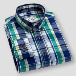 BOLEEBIRD Aliexpress Store Men's Apparels Saint Morris Charleroi Plaid Shirt