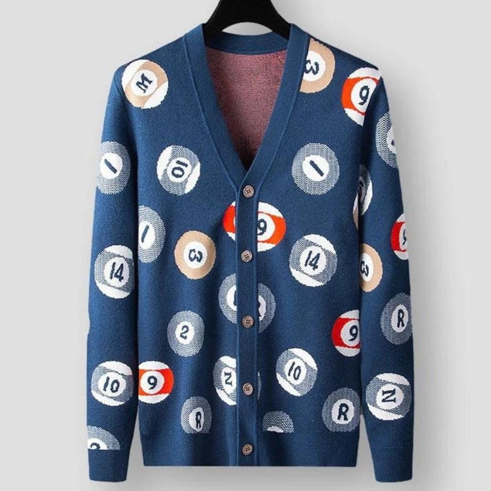 DYXUE Official Store North Royal Billiard Wool Cardigan 3 DYXUE Official Store North Royal Billiard Wool Cardigan