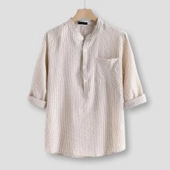 Boutique Garment Store Men's Apparels North Royal Monterey Linen Shirt