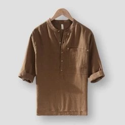 Pinecypress Official Store North Royal Joplin Linen Shirt Men's Apparels