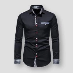 SelectClothes Store North Royal Checkered Slim Shirt Men's Apparels