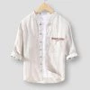 Cotton Linen Store Sky Madrid Siesta Linen Shirt Men's Apparels