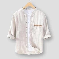 Cotton Linen Store Sky Madrid Siesta Linen Shirt Men's Apparels
