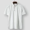 JXKHOMN Store Sky Madrid Mazatlan Linen Shirt