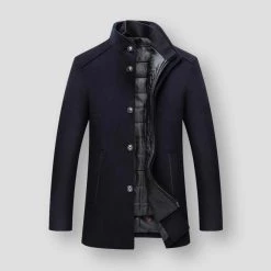 Mountainskin Official Store Men's Apparels Saint Morris Long Wool Coat