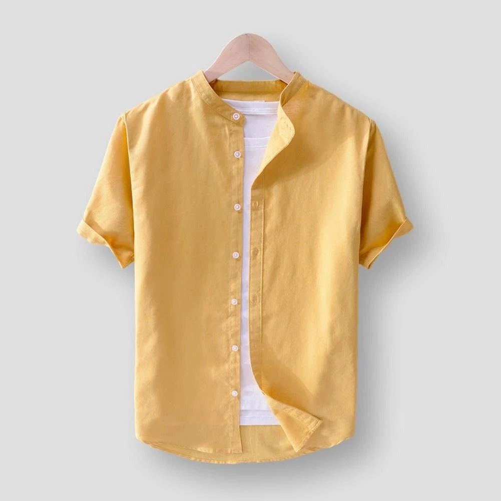 Moringcute Store Sky Madrid Fribourg Linen Shirt Men's Apparels 3 Moringcute Store Sky Madrid Fribourg Linen Shirt Men's Apparels