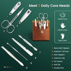 VOGUISH Global Store Men's Apparels Saint Morris Stainless Steel Grooming Kit