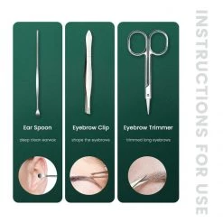 VOGUISH Global Store Men's Apparels Saint Morris Stainless Steel Grooming Kit