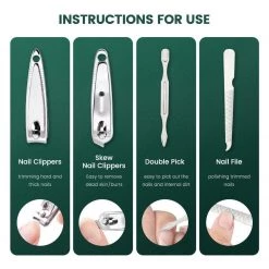 VOGUISH Global Store Men's Apparels Saint Morris Stainless Steel Grooming Kit