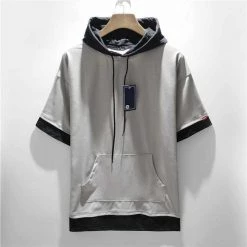 Man's World Clothing Store Men's Apparels Saint Morris Short Sleeve Hoodie