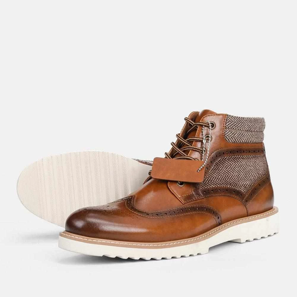 Hecrafted Footwear Store Men's Apparels Saint Morris Brogue Ankle Boot 4 Hecrafted Footwear Store Men's Apparels Saint Morris Brogue Ankle Boot