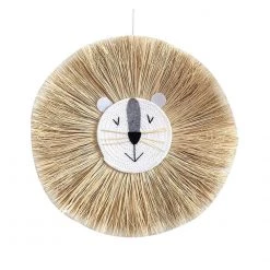 Our Globel Shipping Groceries Store Saint Morris Woven Lion Wall Hanging