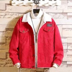 Zongke-4 Store Men's Apparels Iconic Corduroy Jacket