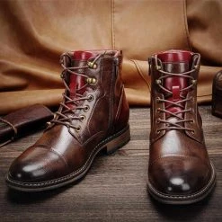 Hecrafted Footwear Store Men's Apparels Saint Morris Leather Boot