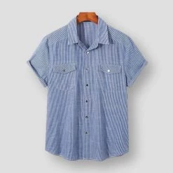 Micomico Store Men's Apparels Saint Martin Menton Striped Shirt