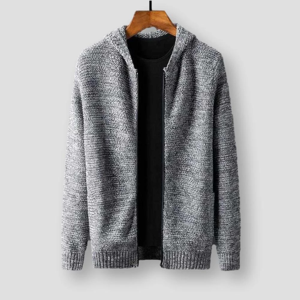 SHISENBU Official Store Sky Madrid Hooded Wool Cardigan 3 SHISENBU Official Store Sky Madrid Hooded Wool Cardigan