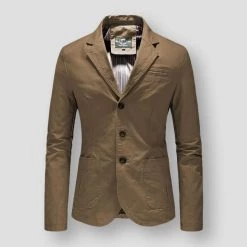 Pinecypress Official Store Sky Madrid Concord Cotton Blazer Men's Apparels