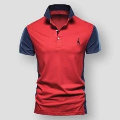 AIOPESON Official Store Men's Apparels Sky Madrid Embroidered Polo Shirt