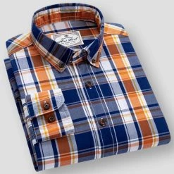 BOLEEBIRD Aliexpress Store Men's Apparels North Royal Gent Plaid Shirt