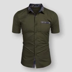 Moremylike Store Men's Apparels Sky Madrid Vail Plaid Shirt