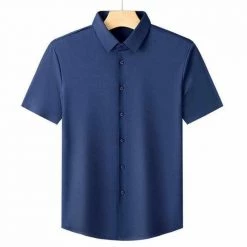 Purple Street North Royal Short Sleeve Striped Shirt Men's Apparels