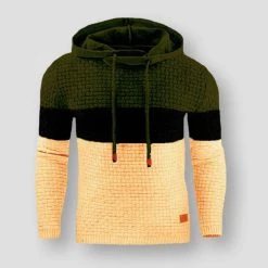 Men City Boutique Clothes Discount Store Sky Madrid Patchwork Contrast Hoodie Men's Apparels