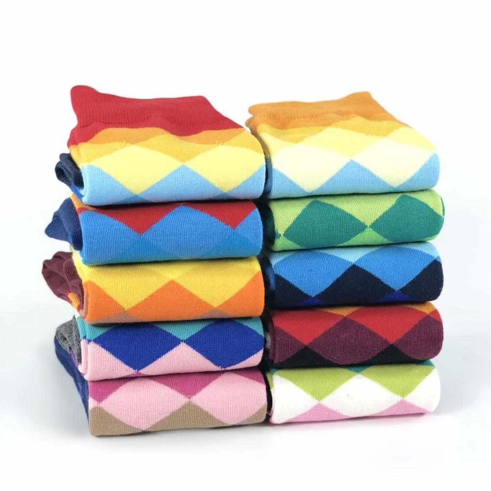 FYYPIIN Light Up The World Boutique Store Saint Morris Rainbow Diamond Socks (10) Men's Apparels 4 FYYPIIN Light Up The World Boutique Store Saint Morris Rainbow Diamond Socks (10) Men's Apparels