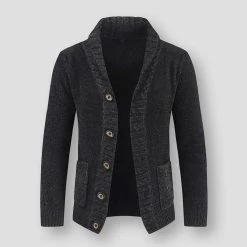 Shop911555224 Store Men's Apparels Sky Madrid Wool Pocket Cardigan