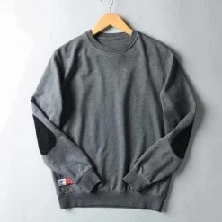 Iceupsnow Men's Store North Royal Patchwork Oversized Sweatshirt Men's Apparels