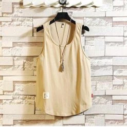 BQODQO Official Store Saint Morris Loose Basic Tank Top